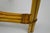 1950s Bamboo Bentwood Rattan Strand Glass Top X Base Console Accent Table For Sale - Image 10 of 11