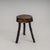Brown Rustic Hand-Crafted Wooden Stool, 1960s For Sale - Image 8 of 14