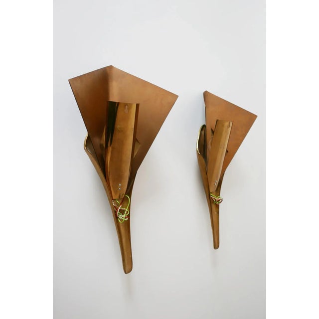 Large Bronze Nefertiti Sconces by Chrystiane Charles for Maison Charles, 1980s, Set of 2 For Sale - Image 11 of 15