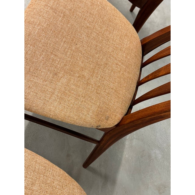 Wood 1960s Danish Modern Teak Eva Dining Chairs by Koefoeds Hornslet - Set of 4 For Sale - Image 7 of 9