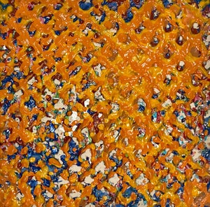 Joy Walker, 1978 Joy Walker Pattern & Decoration Color Field Abstract Op Art Painting, 1978