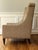 Custom Dotted Cut Velvet High Back Chair For Sale In Nashville - Image 6 of 11