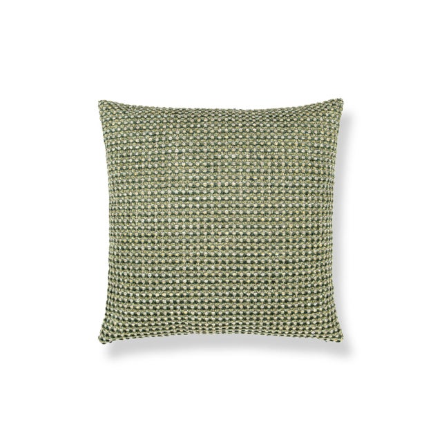 Contemporary The House Of Scalamandré Heatherton Square Pillow In Moss For Sale - Image 3 of 3