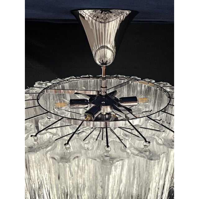 Glass Vintage Murano Glass Ceiling Light in the style of Barovier, Italy, 1980s For Sale - Image 7 of 12