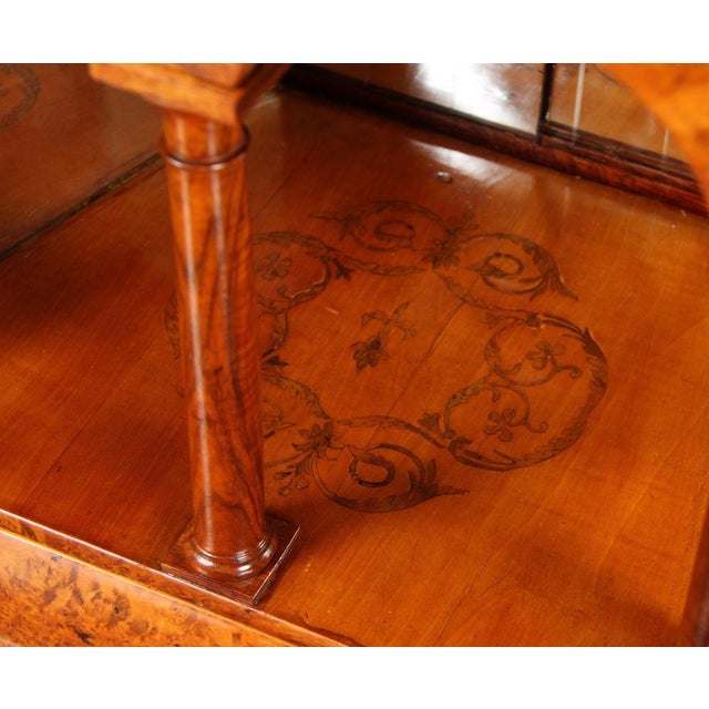 Tan Antique Biedermeier Walnut Secretary, 1835 For Sale - Image 8 of 18