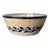Hand-Painted Studio Pottery Bowl With Cobalt Botanical Design For Sale
