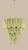 DUTIES FREE - PRICE FOR TWO CHANDELIER Four-tier Murano glass chandelier with 80 green alabaster glass tubes and polished...