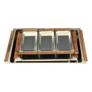 Danish Trays in Metal, 1980s, Set of 5 For Sale