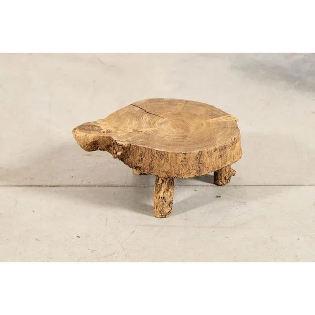 French Elm Side Table, 1900 For Sale - Image 9 of 11
