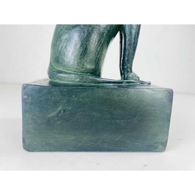 Sculpture Materials Mid Century Vintage Austin Production Feline Sculpture For Sale - Image 7 of 11