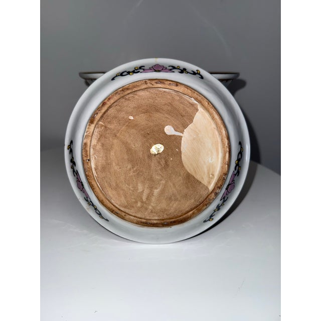 1980s Tobacco Leaf Planter and Saucer For Sale - Image 12 of 12