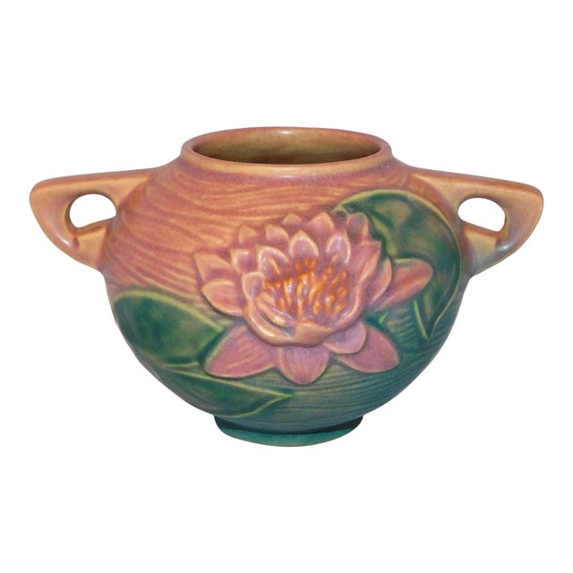 1930s Roseville Water Lily Vase For Sale