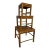 Vintage Burnt Bamboo Nesting Plant Stands / Tables - Set of 3 For Sale