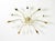 Large Mid-Century Modern Brass Sputnik Ceiling Lamp with 12 Arms, 1950s For Sale - Image 4 of 18