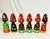 Ruby Red Vintage Boho Chic Folk Art Russian Hand Crafted Christmas Ornaments - Set of 6, Large For Sale - Image 8 of 9