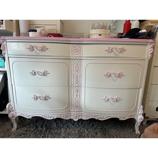 Shabby Chic Vintage Chest of Drawers For Sale - Image 3 of 10