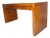 1970s Mid-Century Modern Burlwood Parson Desk by Hekman For Sale