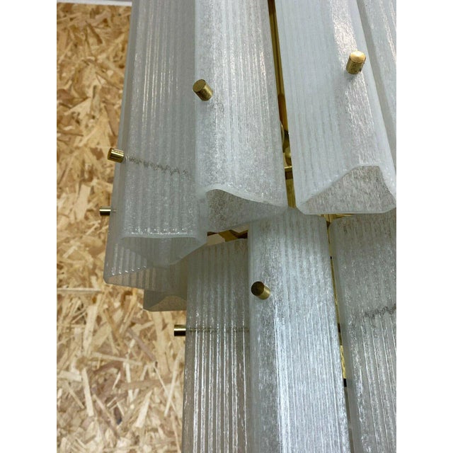 Large Mid-Century Murano Ice Glass Pendant Lamp from Limburg, 1960s For Sale - Image 8 of 13