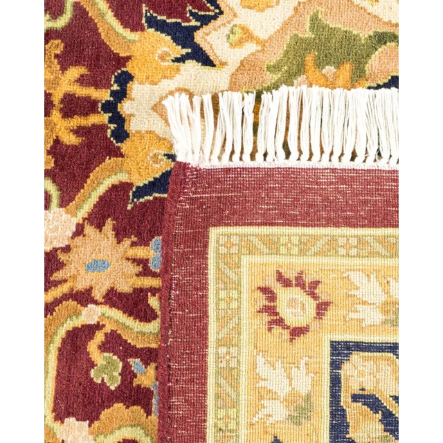 2000 - 2009 Mogul, One-of-a-Kind Hand-Knotted Area Rug in Red, 8' 2" x 10' 4" For Sale - Image 5 of 8