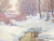 20th Century American Vermont Winter Landscape Painting by Thomas R. Curtin For Sale - Image 12 of 15