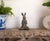 Vintage Cast Iron Meditating Yoga Hare Statue For Sale - Image 9 of 12