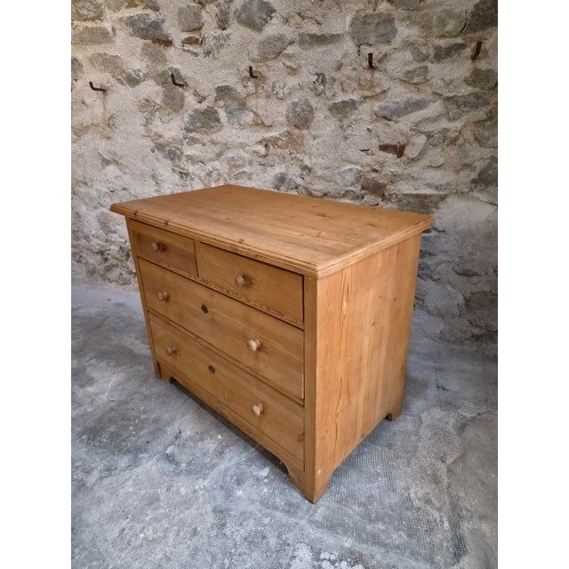 Antique Rustic Pine Chest of Drawers, 1890s For Sale - Image 12 of 18