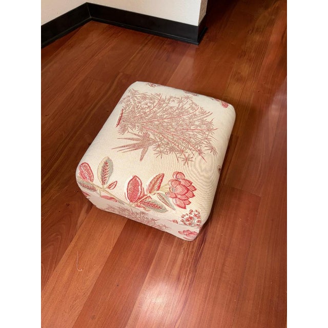 Vintage Wooden Armchair With Botanical Upholstery For Sale In Denver - Image 6 of 7