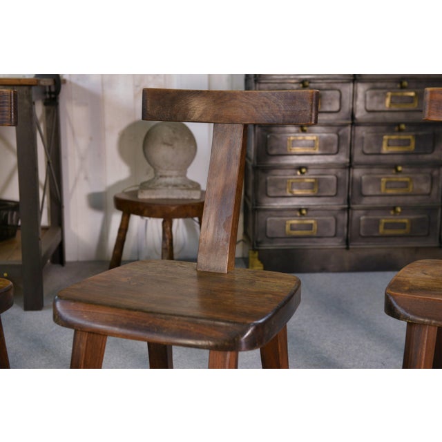 These chairs, produced by the French manufacturer Aranjou in Angers, fully embody the brutalist aesthetic: sculptural,...