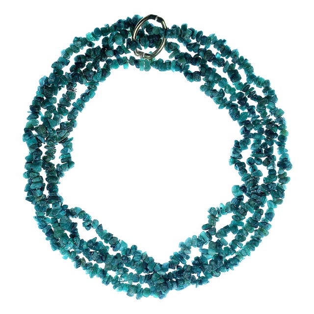 Aria Jewelry Design 34-Inch Emerald Chip Beaded Necklaces, New For Sale