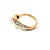 Late 20th Century Size 10 Estate 14k Two-Tone Gold Ruby & Diamond Double Horse Head Ring For Sale - Image 4 of 4