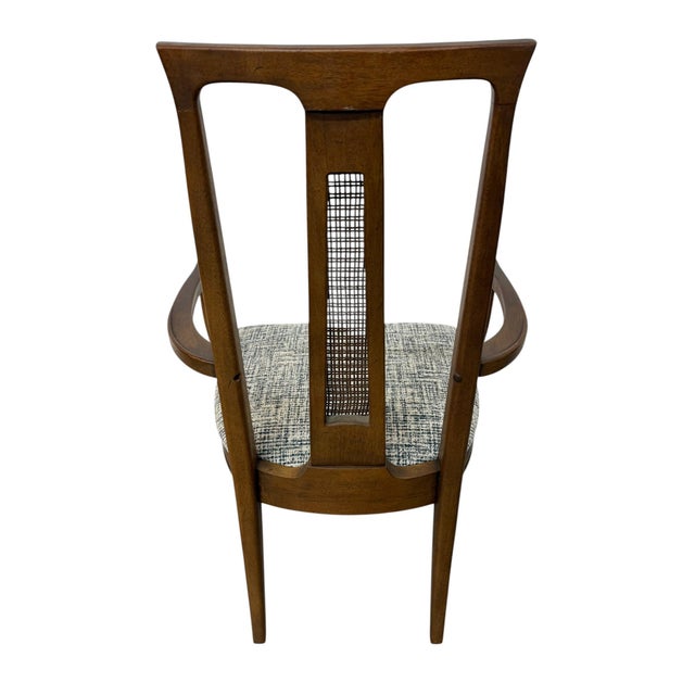 1960s Mid-Century Modern Cane Back Dining Chairs - Set of 6 For Sale - Image 5 of 8