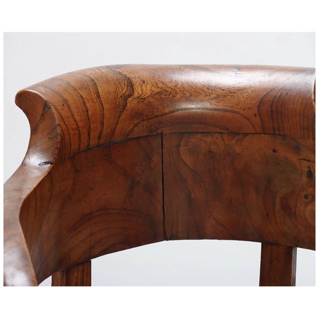 Wood Antique French Restoration Child’s Barrel Chair For Sale - Image 7 of 7