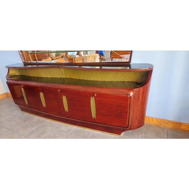 Mid-Century Italian Sideboard with Mirror from Vittorio Dassi, 1950s For Sale - Image 17 of 18