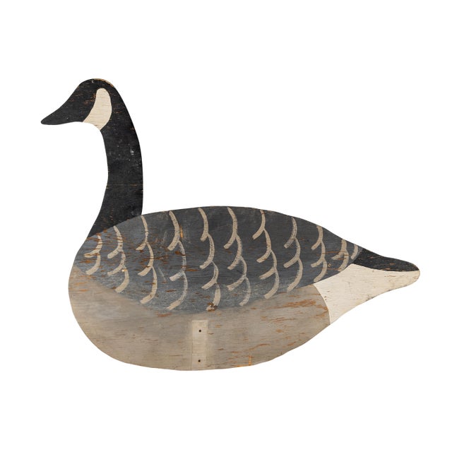 Mid-Century Folk Art Canadian Goose Wall Accent or Lawn Ornament For Sale