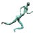 Vintage Bronze 14.5” Brutalist Running Figure For Sale