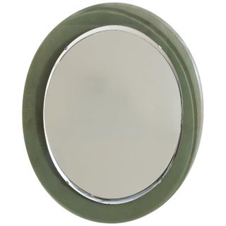 Italian Oval Glass Wall Mirror Attributed to Max Ingrand for Fontana Arte, 1960s For Sale