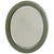 Italian Oval Glass Wall Mirror Attributed to Max Ingrand for Fontana Arte, 1960s For Sale