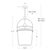 Regina Andrew Emerson Bell Jar Pendant Large, Oil Rubbed Bronze For Sale In Detroit - Image 6 of 7