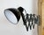 Metal Industrial Black Enamel Scissor Wall Lamp, 1950s For Sale - Image 7 of 18