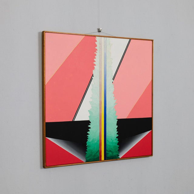 Robin Deirkauf, Abstract Composition, 1973, Acrylic on Canvas For Sale - Image 3 of 8