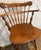 Ethan Allen Vintage Ethan Allen Heirloom Nutmeg Maple Colonial Early American Pub Style Swivel Barstool With Metal Footrest- A Pair For Sale - Image 4 of 12