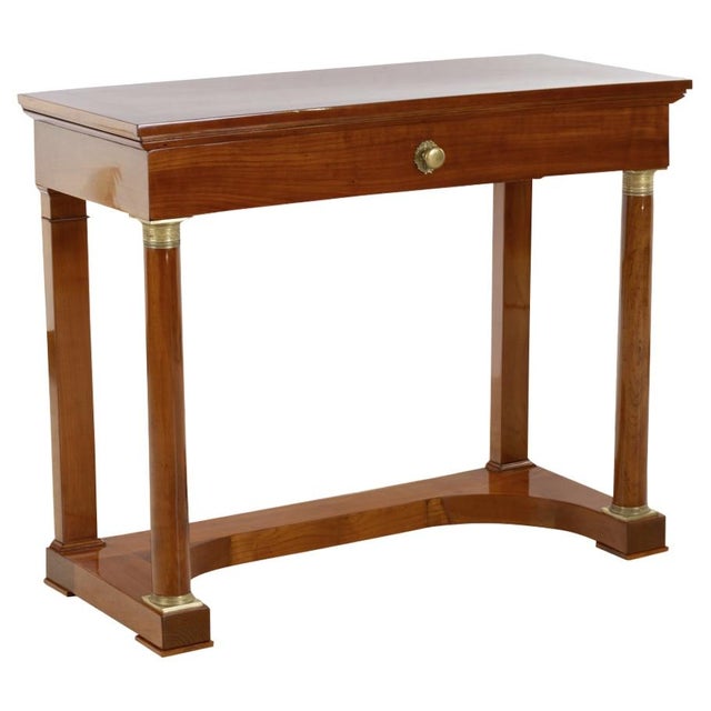 Empire Console Table in Cherry For Sale - Image 4 of 4