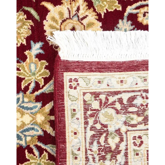2000 - 2009 Mogul, One-of-a-Kind Hand-Knotted Area Rug in Red, 3' 1" x 5' 4" For Sale - Image 5 of 8