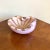 1950s pink and gold circus tent Murano glass cachepot/ ashtray by Alfredo Barbini.