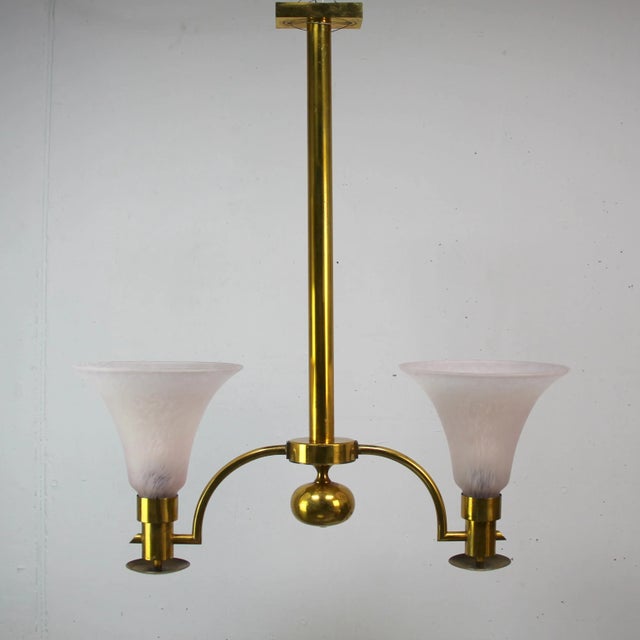 Metal Art Deco Lamp, 1940s For Sale - Image 7 of 7
