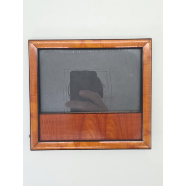 Mid-Century Modern Frame with Decorative Veneer, 1940s For Sale - Image 3 of 10