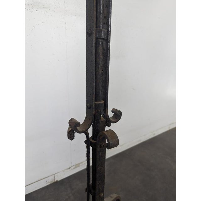 Large Wrought Iron Church Chandelier for 5 Candles For Sale - Image 6 of 8