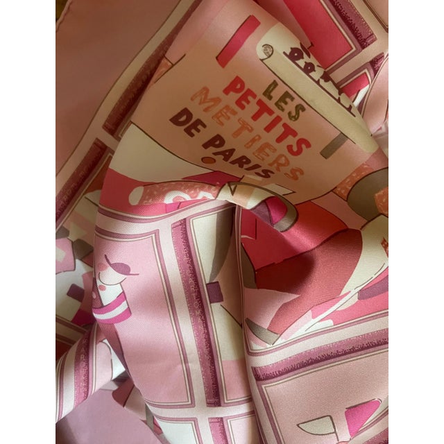 Hermès Silk Scarf “Les Petits Métiers De Paris “ 2006 For Sale - Image 9 of 9