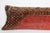 Handwoven Decorative REd&Brown Tone Lumbar Rug Pillow Cover -13'' X 44'' For Sale - Image 4 of 9