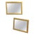 Gold Large Gilt Mirrors with Wide Moulded Gilt Frame, 1970, Set of 2 For Sale - Image 8 of 8